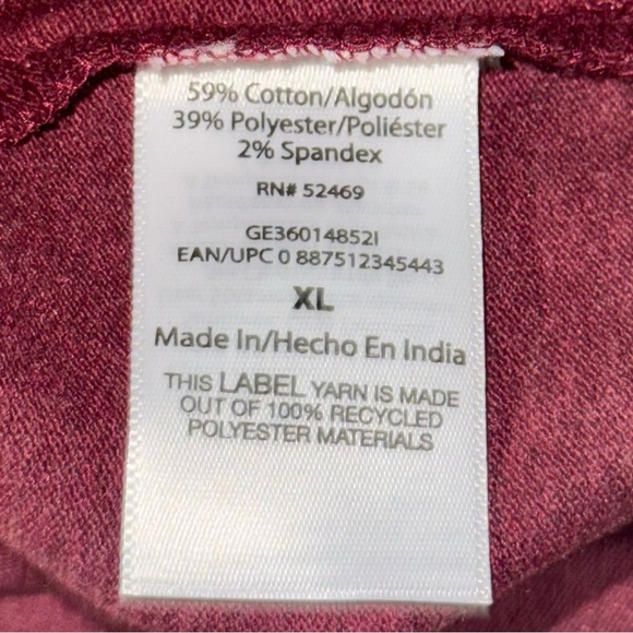 George Men's XL Pique Polo Shirt Heritage Russet Heather NWT Big Vtg 90s Stretch - Picture 11 of 12